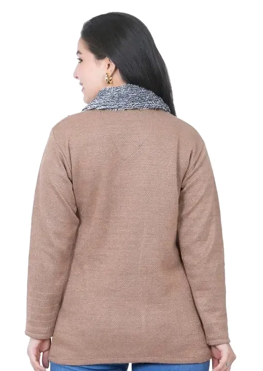 Elegant Self-Designed Women’s Woolen Sweater